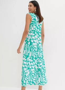 Sleeveless Printed Maxi Dress -Enchanted Styles Sleeveless Printed Maxi Dress942506FRSP W01
