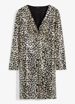 Sparkly Animal Print Party Dress -Enchanted Styles Sparkly Animal Print Party Dress923477FRSC