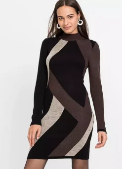 Stripe Knitted Dress -Enchanted Styles Stripe Knitted Dress969367FRSP