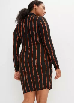 Stripy Button Through Shirt Dress -Enchanted Styles Stripy Button Through Shirt Dress944406FRSB W01