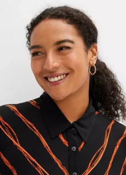 Stripy Button Through Shirt Dress -Enchanted Styles Stripy Button Through Shirt Dress944406FRSB W02