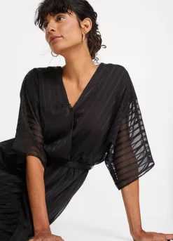 Stripy Chiffon Dress -Enchanted Styles Stripy Chiffon Dress950895FRSP W02