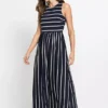 Stripy Maxi Dress -Enchanted Styles Stripy Maxi Dress927478FRSP