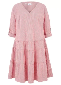 Stripy Tiered Dress -Enchanted Styles Stripy Tiered Dress946794FRSC