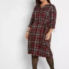 Tartan Shirt Dress -Enchanted Styles Tartan Shirt Dress939595FRSB