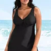 Tie Front Swim Dress -Enchanted Styles Tie Front Swim Dress948033FRSB