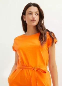 Tie Waist Jersey Dress -Enchanted Styles Tie Waist Jersey Dress974323FRSP W02