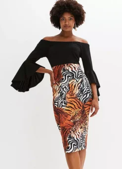 Tiger Print Dress -Enchanted Styles Tiger Print Dress940841FRSP