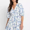 Toile Print Dress -Enchanted Styles Toile Print Dress925660FRSP
