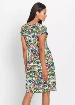 Tropical Print Dress -Enchanted Styles Tropical Print Dress959183FRSP W01