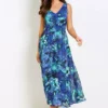 Tropical Print Maxi Dress -Enchanted Styles Tropical Print Maxi Dress969754FRSP
