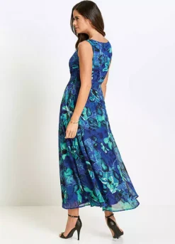 Tropical Print Maxi Dress -Enchanted Styles Tropical Print Maxi Dress969754FRSP W01