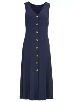 V-Neck Button Dress -Enchanted Styles V Neck Button Dress904248FRSC