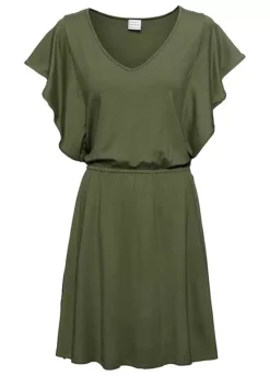 V-Neck Jersey Dress -Enchanted Styles V Neck Jersey Dress973240FRSC