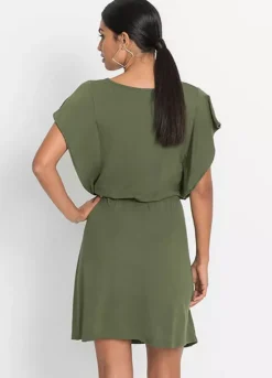 V-Neck Jersey Dress -Enchanted Styles V Neck Jersey Dress973240FRSP W01