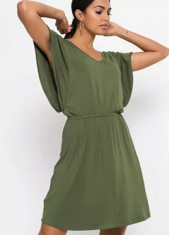 V-Neck Jersey Dress -Enchanted Styles V Neck Jersey Dress973240FRSP W02