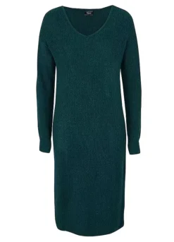 V-Neck Knitted Dress -Enchanted Styles V Neck Knitted Dress941959FRSC