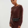 Velvet Chenille Oversize Jumper Dress -Enchanted Styles Velvet Chenille Oversize Jumper Dress934922FRSP