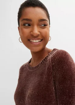 Velvet Chenille Oversize Jumper Dress -Enchanted Styles Velvet Chenille Oversize Jumper Dress934922FRSP W02