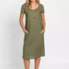 Bonprix Linen Blend Dress -Enchanted Styles bonprix Linen Blend Dress959341FRSP