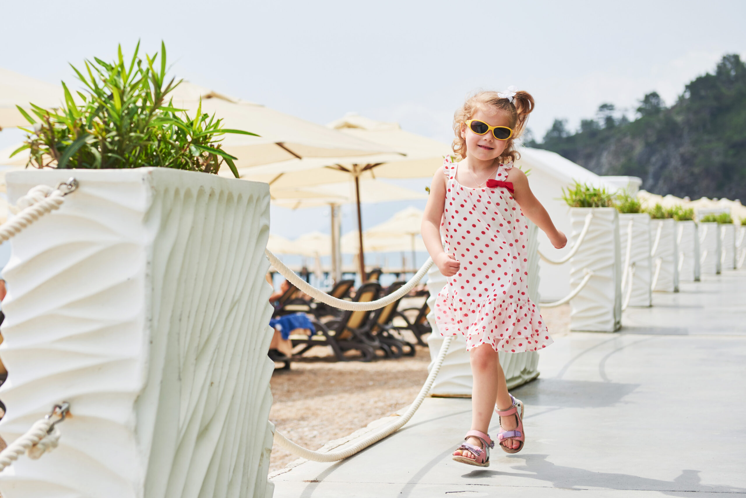 Enchanted Styles -Enchanted Styles happy baby girl dress beach by sea summer scaled 1